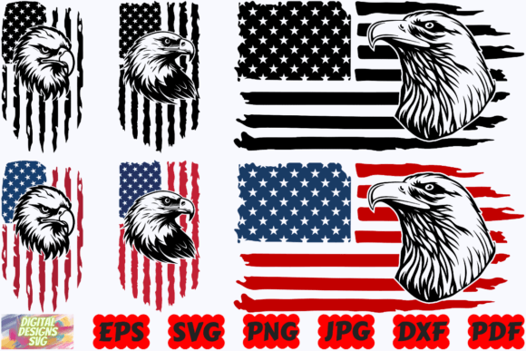 4th of July Eagle SVG: Graphics for Crafts & Brand Projects