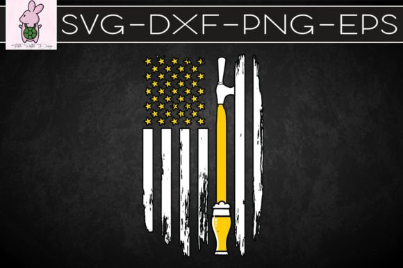 Craft Beer American Flag USA SVG Graphics for Crafts