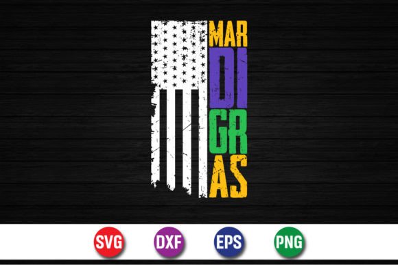 Happy Mardi Gras American Flag SVG: Graphics for Crafts & Seasonal Sales