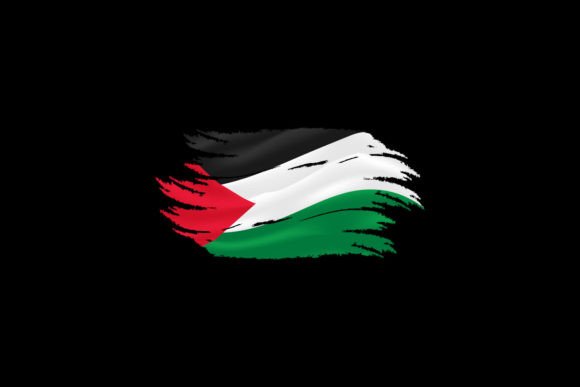 Illustration Vector of Palestine Flag: Graphics for Crafts & Design