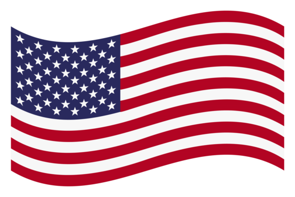National American Flag Emblem Graphics for Crafts