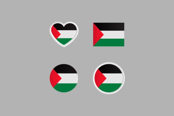 Palestine Flag Vector Graphics for Crafts