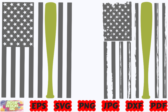 Softball Flag SVG