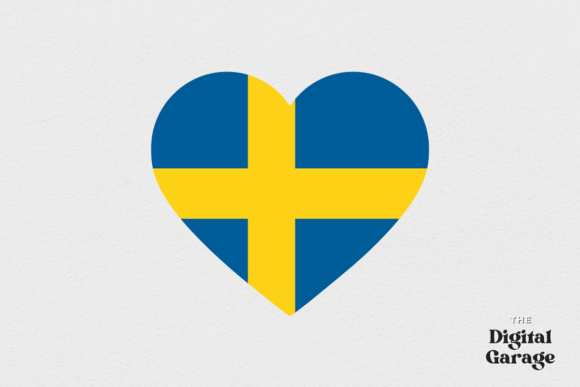 Sweden Flag, Sweden Heart SVG PNG