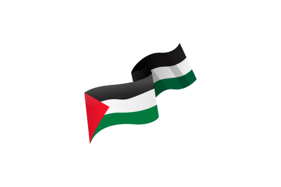 Wavy Palestine Flag Ribbon Banner: Graphics & Crafts Asset Review